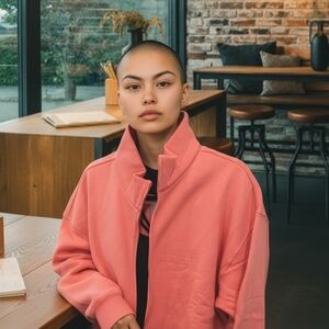 Essentials Women's Coral Bomber Jacket